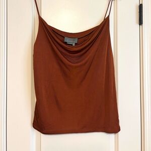 EUC - Anthropologie Copper Cowl Neck Tank